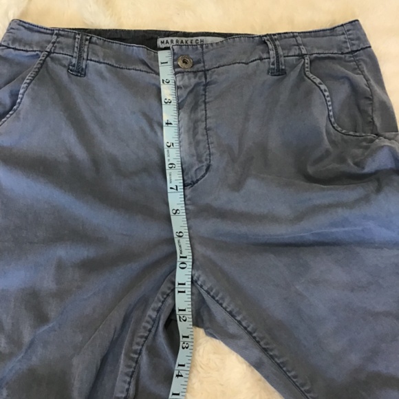 Marrakech Anthropologie Women Size 29/M Ivy Solid Vintage Denim Chino pant - Picture 10 of 11